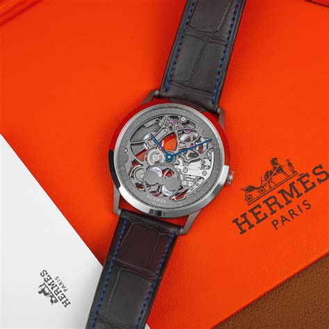 hermes slim squelette lune|slim hermes watches for men.